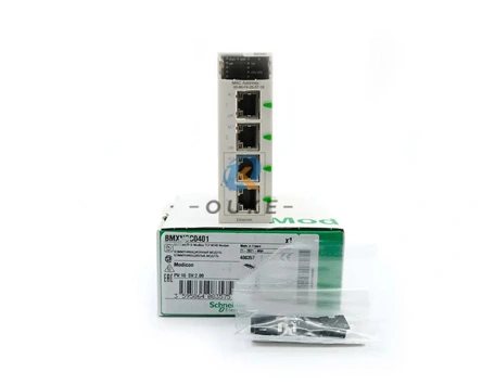 Модуль Ethernet Шнайдер Программируемый PLC Ethernet Modicon M340 BMXNOC0401 Модуль Ethernet Модикон EtherNte/IP и Modbus TCP M340